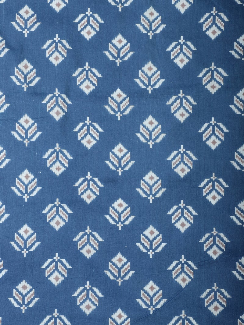 AKS Indigo Blue Ikat Fabric for Crafting - Image 3