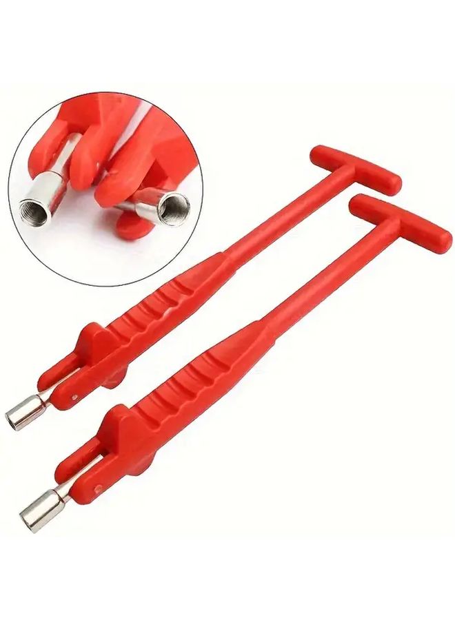 Yellow Heavy Duty Metal Car Tire Puller Installer with Ergonomic Handle Lever Tool Kit - Image 1