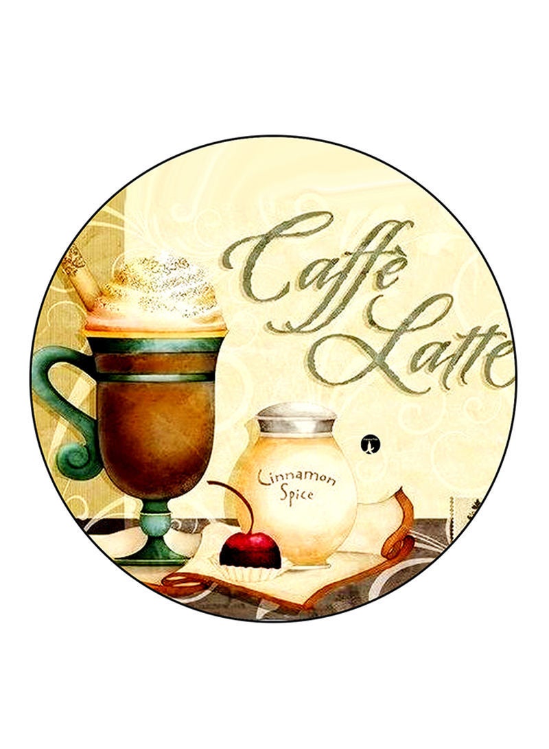 RKN Coffee Printed Large Round Pin Badge Multicolour - Image 2