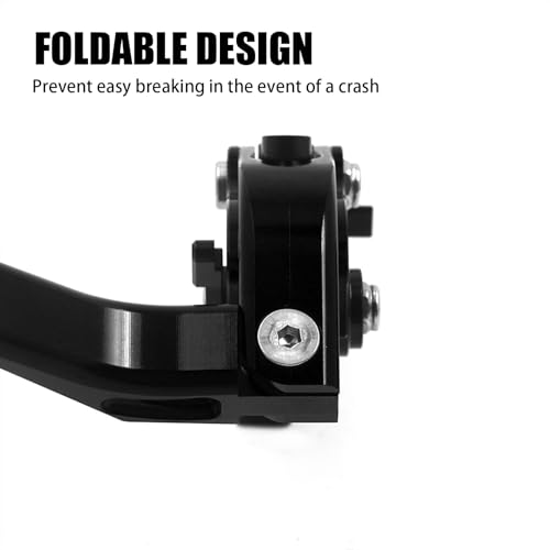 CHIFUN Brake Lever and Clutch Lever Set Replacement for BMW F750GS F850GS 20182021 F900R F900XR 20202022 Aluminum Motorcycle Handlebar Lever Foldable Length AdjustableBlack - Image 3