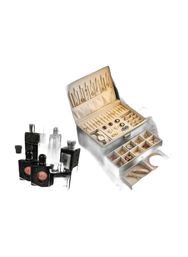 Green Jewelry Storage Box and Desktop Organizer Set – the all-in-one solution for a tidy desk. - Image 1