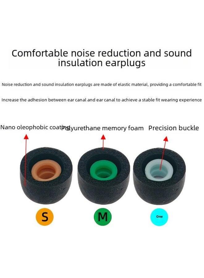 For Sony Wf-1000xm4 Wireless Bluetooth Earphone Cover Anti-slip Earplugs Memory Cotton Ear Caps Wf-1000xm3 Digital Computer-Color:Black L/1-Model:Sony Xm4 Earbuds - Image 5