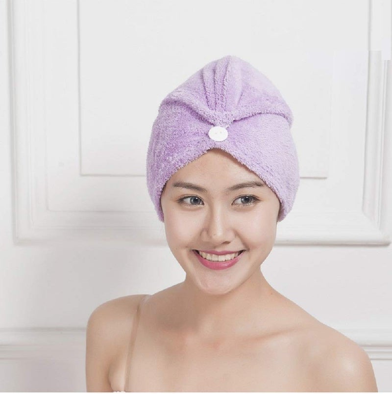 Naivete Kitchen Point Microfiber Hair Wrap Fast Drying Bath Spa Soft Towel Turban - Image 4