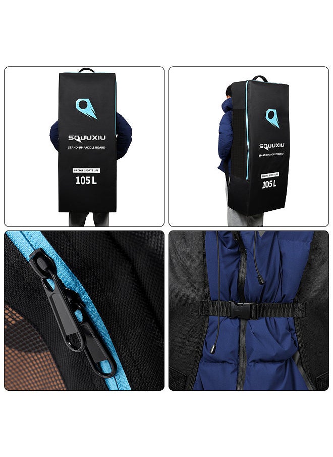 Generic 105L Inflatable Paddleboard Bag SUP Board Bag Surfboard Backpack Stand Up Board Shoulder Backpack  - Image 3
