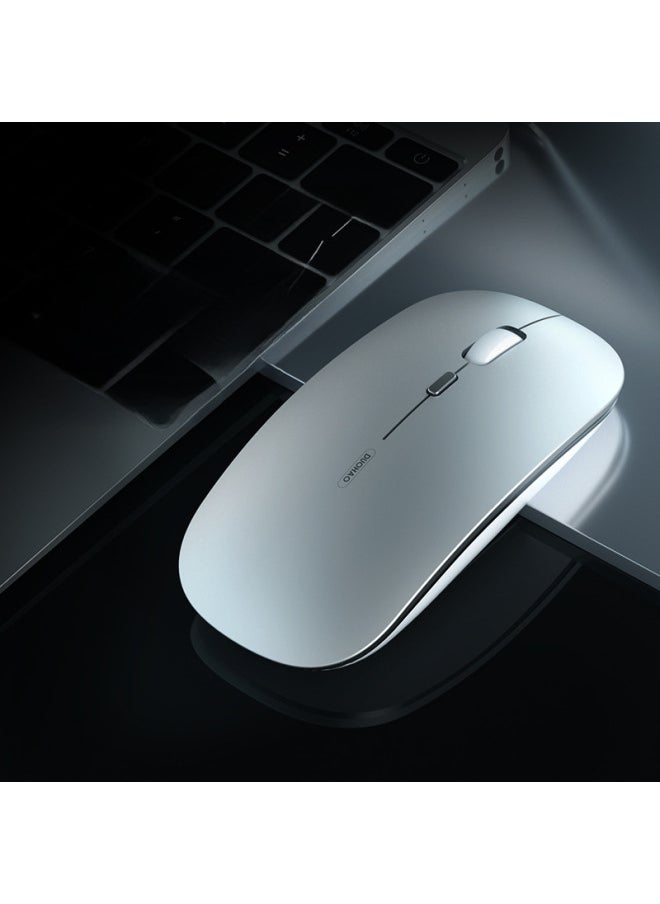 Generic - Bluetooth Wireless Mouse Rechargeable Mute Silent Notebook Desktop Home Office Game Unlimited 2.4g Mouse-Specifications:[Bluetooth Dual Template/2.4g + Bluetooth] Business Black-Mute Button-DPI Adjustment-Intelligent Sleep - Image 1