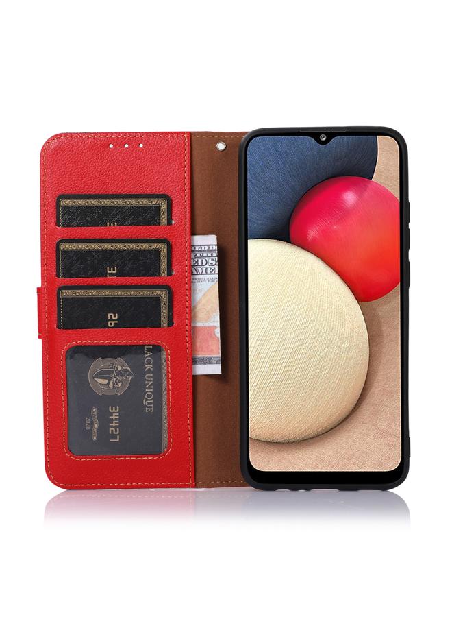 اس-توب جراب لهاتف موتورولا موتو جي 31 / جي 41 - جراب هاتف KHAZNEH من الجلد بنسيج الليتشي بتقنية RFID - Image 4