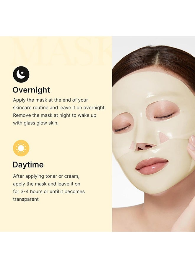 Medicube - Kojic Acid Turmeric Brightening Gel Mask, Gold Jelly Gel Mask, Overnight Face Mask for Glass Glow Skin, Elasticity, Hydrating, Firming and Moisturizing, 28g x 4 ea - Image 1