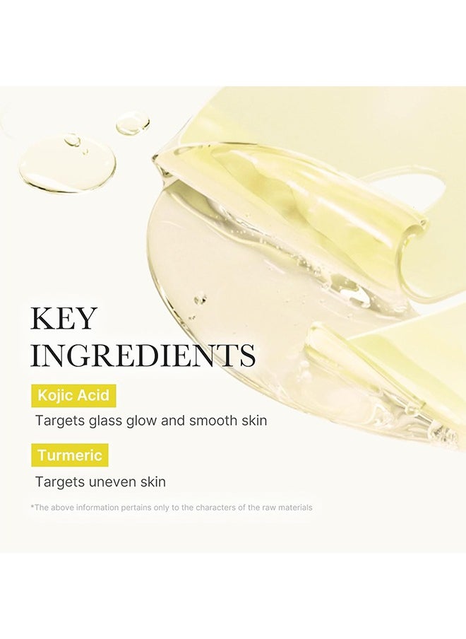Medicube - Kojic Acid Turmeric Brightening Gel Mask, Gold Jelly Gel Mask, Overnight Face Mask for Glass Glow Skin, Elasticity, Hydrating, Firming and Moisturizing, 28g x 4 ea - Image 1