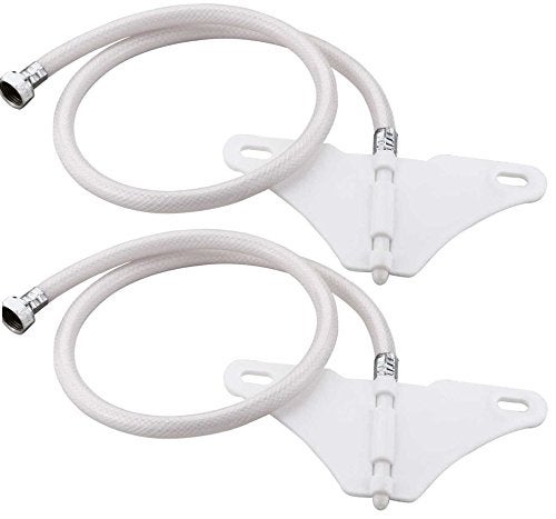 MLD MLD PVC Butterfly Cross Toilet/Jet Bidget Hands-free Spray with 1 m Heavy PVC Hose (Multicolour) - Pack of 2 Pieces