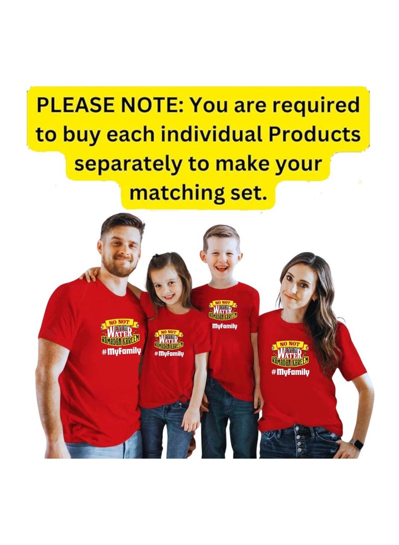 PRINTSHOP4ME Ramadan Family Matching T-Shirts For Men,Women And Kids–Festive Eid Mubarak Short Sleeve Round Neck Cotton T-Shirts–Perfect For Ramadan - Image 2