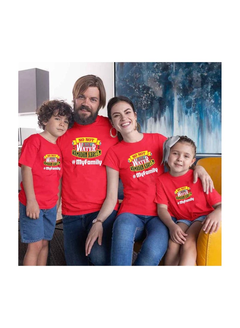 PRINTSHOP4ME Ramadan Family Matching T-Shirts For Men,Women And Kids–Festive Eid Mubarak Short Sleeve Round Neck Cotton T-Shirts–Perfect For Ramadan - Image 5