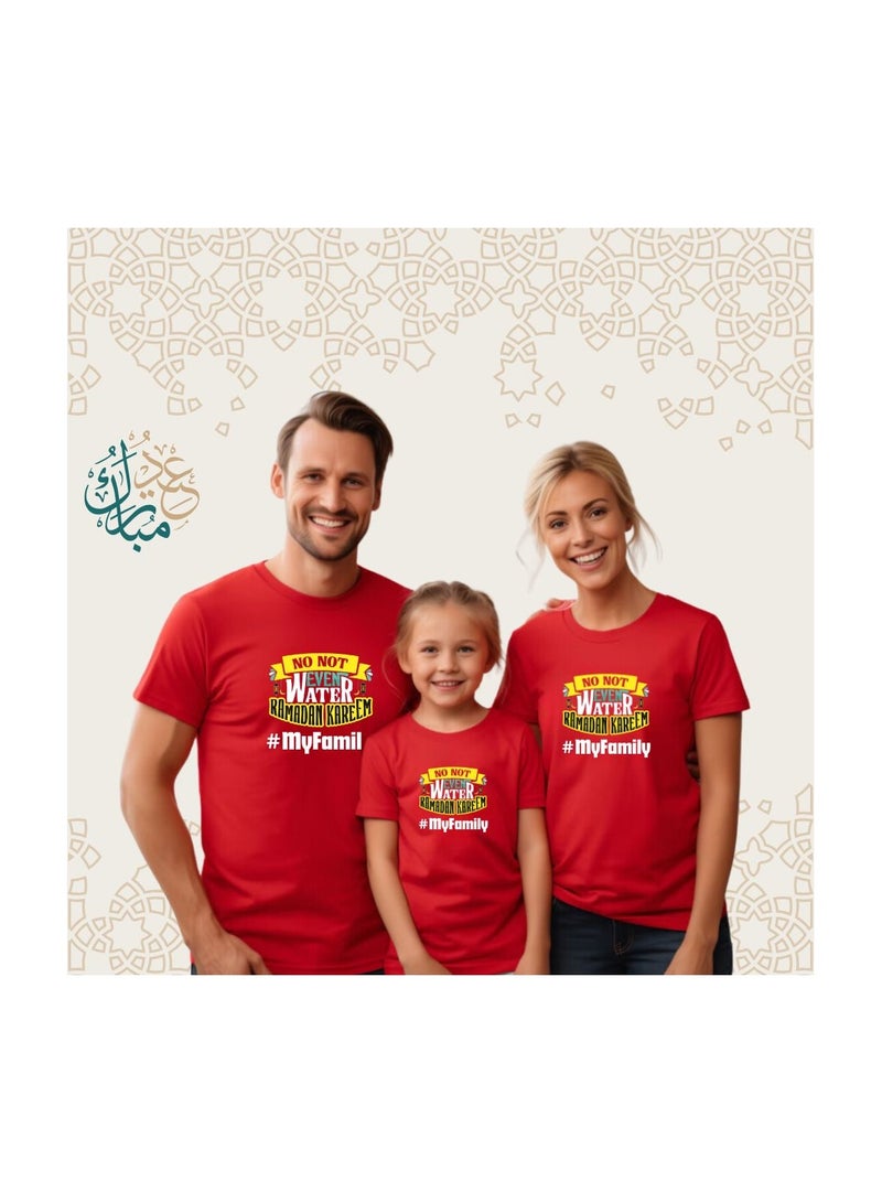 PRINTSHOP4ME Ramadan Family Matching T-Shirts For Men,Women And Kids–Festive Eid Mubarak Short Sleeve Round Neck Cotton T-Shirts–Perfect For Ramadan - Image 4
