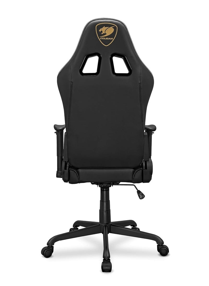 كوجار كرسي ألعاب Cougar Armor Elite Royal – أسود، تصميم مريح، دعم للرقبة والظهر، مساند قابلة للتعديل، جلد فاخر وقاعدة قوية بعجلات - Image 1