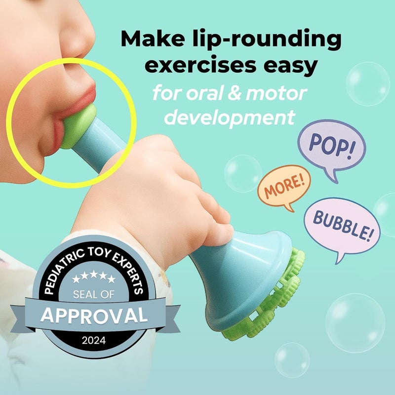 Spike Innobaby Bubble Blower with Mess Free Botanical Bubbles and Dipping Tray - Magic Wand Blows Oodles of Bubbles Without The Mess - Recommended for Speech, Visual & Motor Development - Image 5