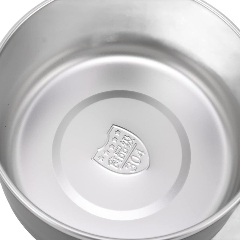 Ramen Cooker, Stainless Steel Insulated Large Capacity with Lids Stand Design Ramen Noodles Bowl Ramen Bowl for Apartment Home Office Lunch (Black) - Image 2
