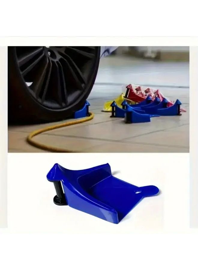 4 Pcs Red Car Tire Wheel Hose Chock Set Detailing Tool Prevents Hose Damage - Image 5