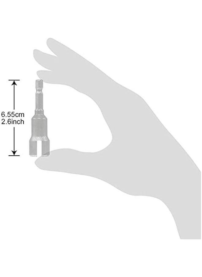 Wing Nut Driver, 2 Pack, Power Wing Nut Drill Bit Socket Tool with 1/4 Quick Connect Hex Shank, for Panel Wing Nuts, Screws Eye C Hook