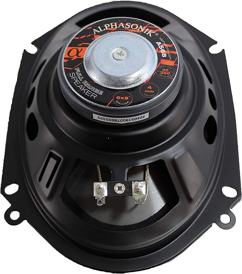 Alphasonik AS68 Loudspeakers 1 Pair of 6X8 350W Max 3-Way Speakers 4 Ohms Premium Quality Audio Door Speakers for Car or Truck Stereo Sound System - Image 4