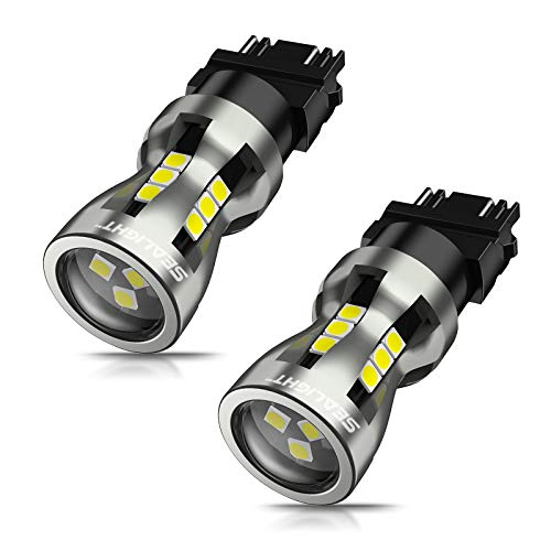 SEALIGHT LED Backup Reverse Light Bulb, 3157 LED Bulb White, 6000K 3000Lm Super Bright, With Projector Lens, LED Brake Parking Light, 3156 3056 3457 4157 3157NA Plug N Play, Pack of 2 - Image 1