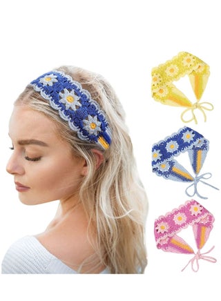 Hippie Hair Bandanas Headbands for Women Boho Headband Knit Hair Bands Floral Head Wrap Headband Vintage Head Kerchief for Girls Women Hair Accessories 3PCS - pzsku/ZD1D88A0D7995400B574CZ/45/_/1679997137/64ed816f-1d20-4ede-8c3d-400b308d3bd7