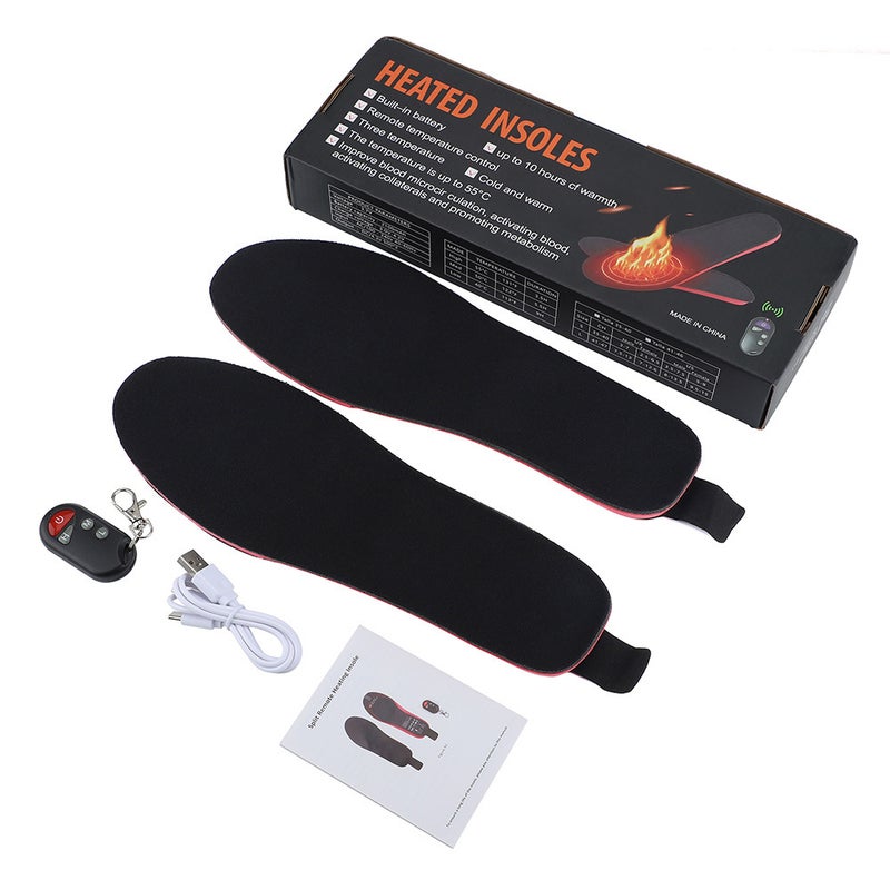 Usb Electric Heating Insole Household Intelligent Temperature Control Rechargeable Heating Insole Cuttable Washable Temperature Adjustable Men'S And Women'S Foot Pads - Image 4