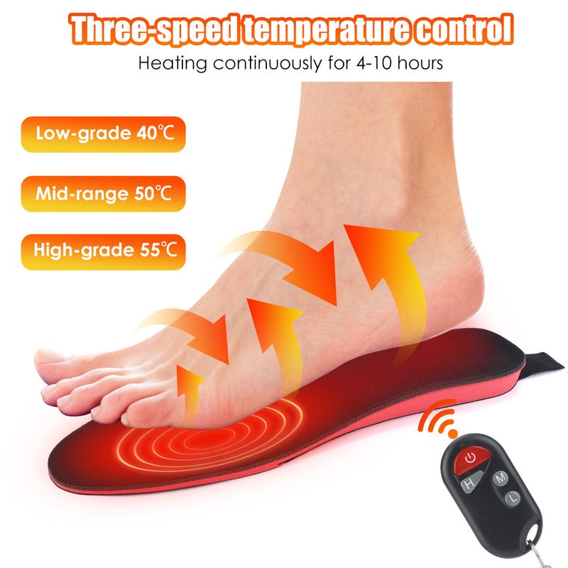 Usb Electric Heating Insole Household Intelligent Temperature Control Rechargeable Heating Insole Cuttable Washable Temperature Adjustable Men'S And Women'S Foot Pads - Image 5