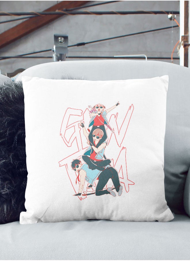 LIT - Gintama Throw Pillow Gintama Anime Design Couch Cushion Kagura Accent Pillow Shinsuke Gintoki-Anime Character Fan - Image 1