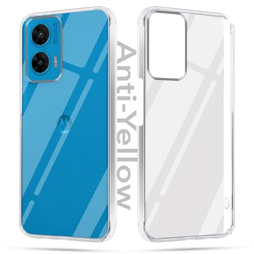 Jkobi Lifetime Anti-Yellow Clear Back Cover Case for Motorola Moto G96 (Sleek Hard Crystal | Shockproof and Camera Protection) - Image 1