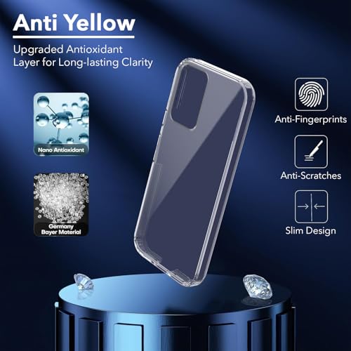 Jkobi Lifetime Anti-Yellow Clear Back Cover Case for Motorola Moto G96 (Sleek Hard Crystal | Shockproof and Camera Protection) - Image 5