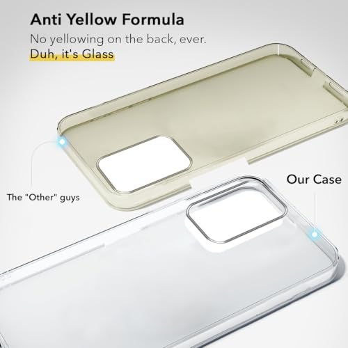Jkobi Lifetime Anti-Yellow Clear Back Cover Case for Motorola Moto G96 (Sleek Hard Crystal | Shockproof and Camera Protection) - Image 2
