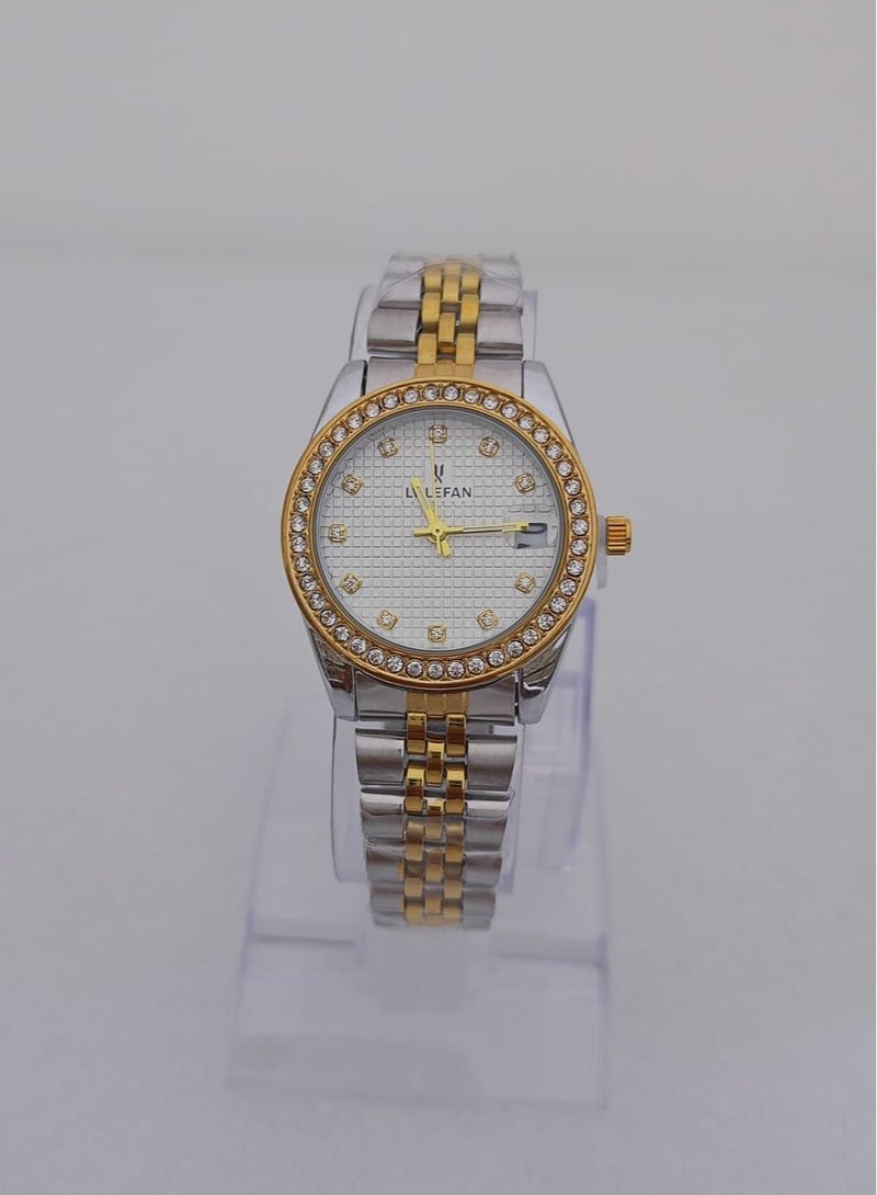 ساعة نسائية استيل من لف ليفان ضد الماء