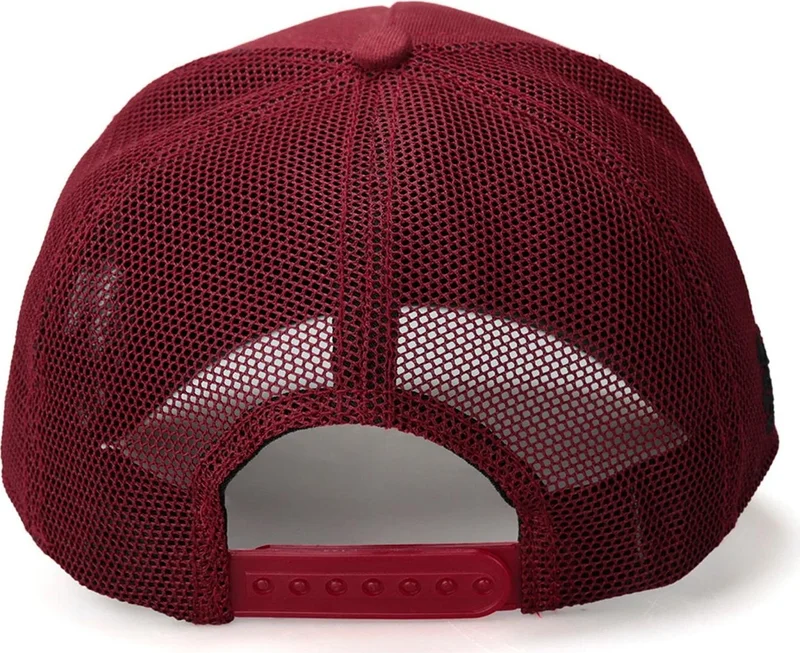 بلاك بورك Blackbörk V1 Trucker Lion - Unisex Claret Red Hat (Cap) with 9 Code Logo