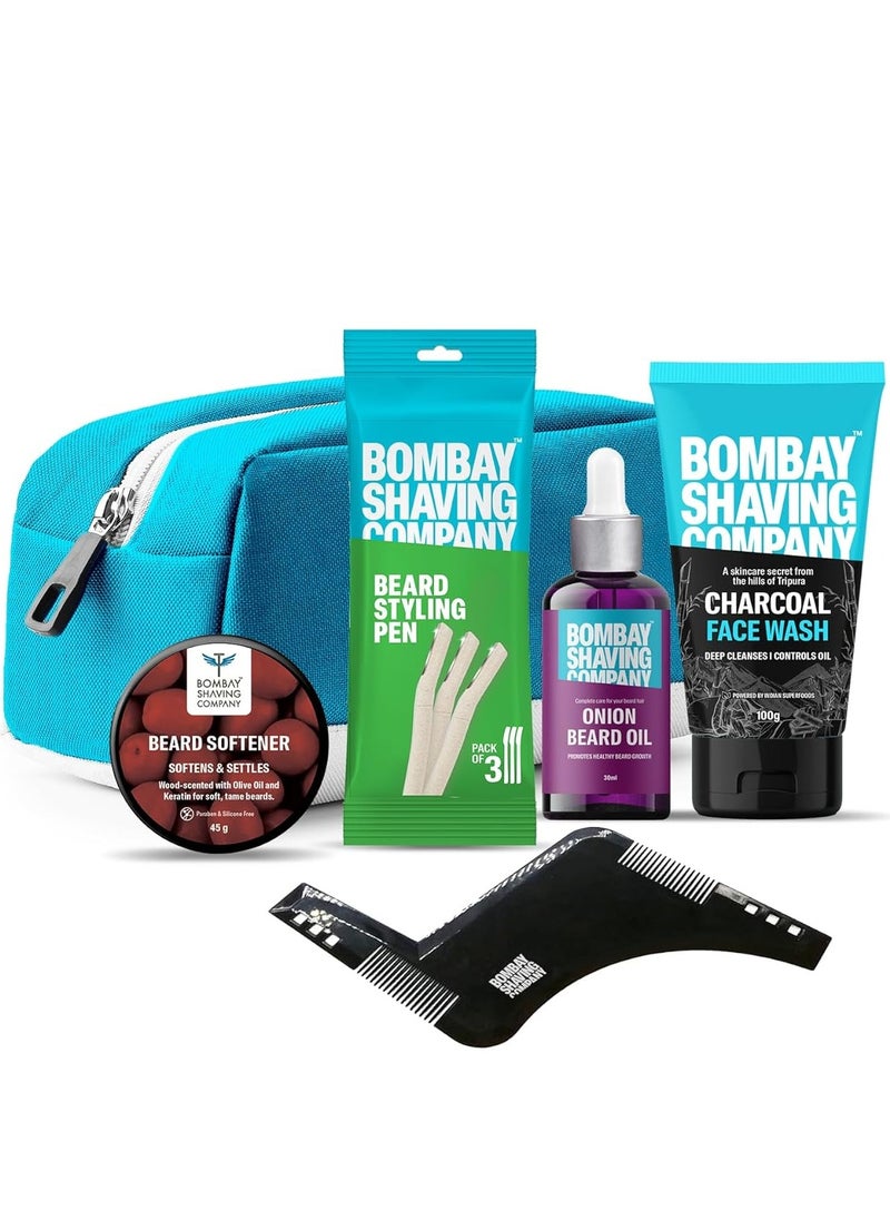 BOMBAY SHAVING COMPANY - Shaving Company Beard Grooming Kit for Men 6-in-1 Advanced Beard Maintenance Kit - Image 1