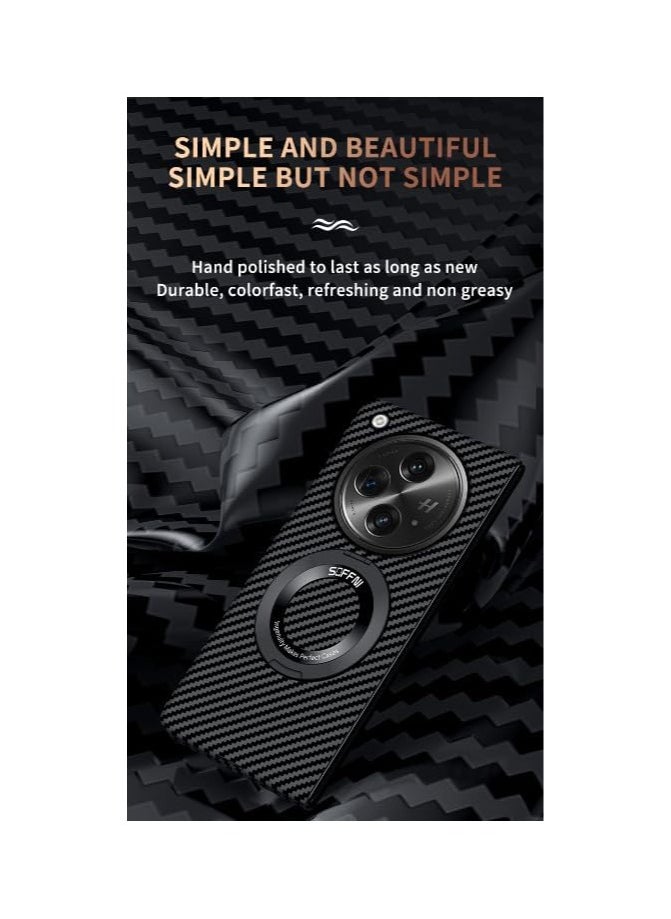 OPPO Find N3 5G/ OnePlus Open case Shockproof Carbon Fiber phone Cases Camera Lens Stand Magnetic Wireless Charge Shell back Cover