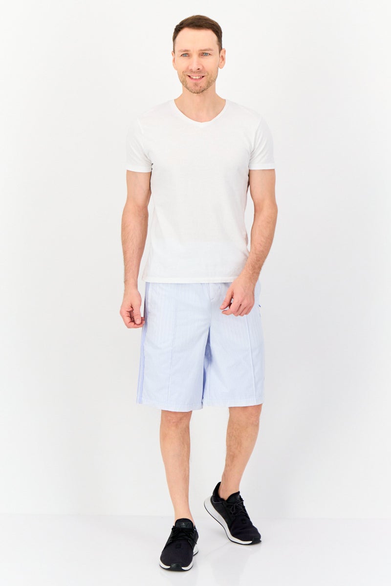 adidas Originals Men Sportswear Fit Training Shorts, Light Blue  - Image 4