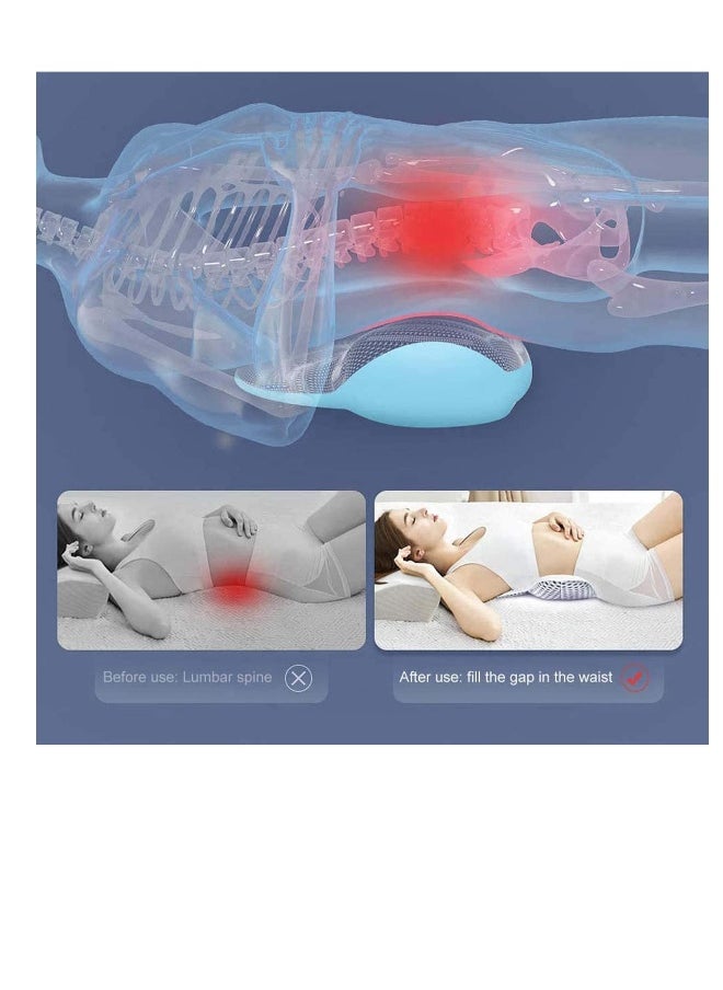Generic - Adjustable 3D Lumbar Support Pillow for Sleeping, Lower Back Pain Relief, Sciatic Nerve Support, Ideal for Side Sleepers and Pregnancy Comfort - Image 1