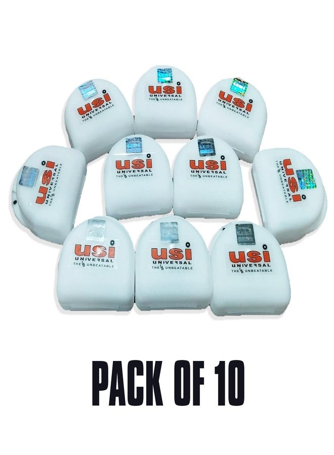 USI UNIVERSAL واقي الفم USI UNIVERSAL THE UNBEATABLE، عبوة من 10 قطع، واقي فم MGS، علبة واقية، مناسب لرياضات صرير الأسنان، الملاكمة، فنون القتال المختلطة، والكاراتيه، وكرة القدم، والفنون القتالية المختلطة، والرجبي، وكرة القدم. - Image 2