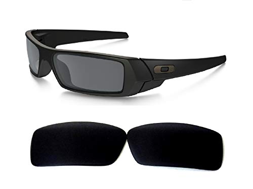 GALAXYLENSE Galaxy Replacement Lenses For Oakley Gascan Iridium Black Color Polarized UVAB 100% Protection - Image 1