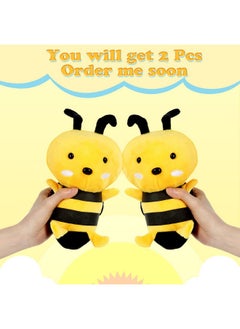Civaner 2 Pieces Stuffed Honeybee Toy Bee Movie Plush Bee Stuffed Animal For Honey Bee Decor 1St Birthday Bee Themed Party 7.87 Inches  - Image 4