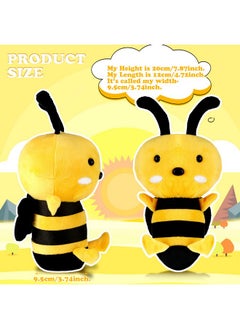Civaner 2 Pieces Stuffed Honeybee Toy Bee Movie Plush Bee Stuffed Animal For Honey Bee Decor 1St Birthday Bee Themed Party 7.87 Inches  - Image 5