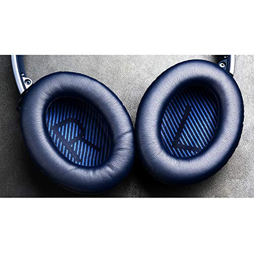 SoloWIT Replacement Earpads Cushions for Bose QuietComfort 35 (QC35) & Quiet Comfort 35 II (QC35 ii) Headphones, Ear Pads with Softer Leather, Noise Isolation Foam, Added Thickness (Midnight Blue) - Image 5