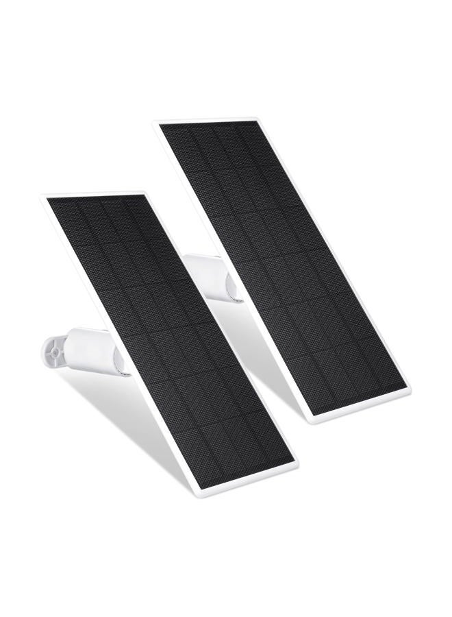 Wasserstein Solar Panel, Solar Panel Charger for Google Nest Cam Outdoor or Indoor, Battery - 2.5W Solar Power - Camera Solar Panels Made for Google Nest (2 Pack) - Image 1