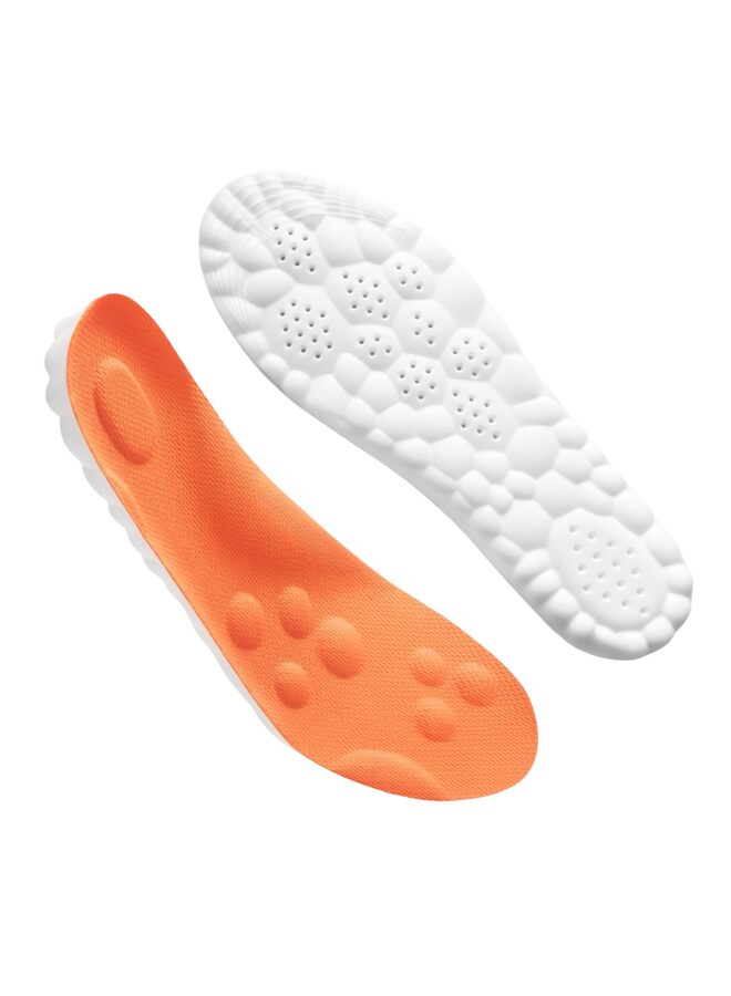 2PCS Pickleball Insoles Pickleball Insoles for Men Women 4D Cloud Arch Support Insoles (Orange 39-40CM) - Image 2