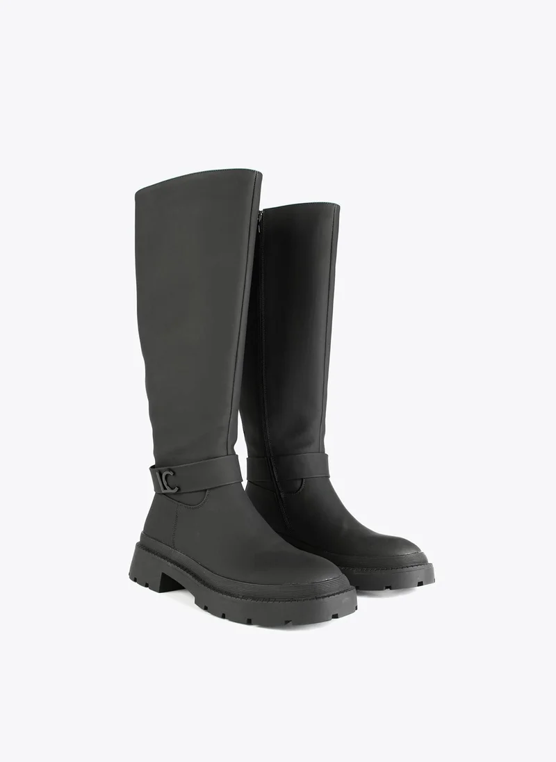 Lola Casademunt Rubberised knee-high boots