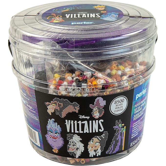 Disney Villain Kid's Craft Bucket, Pattern Sizes Vary, Multicolor 8505