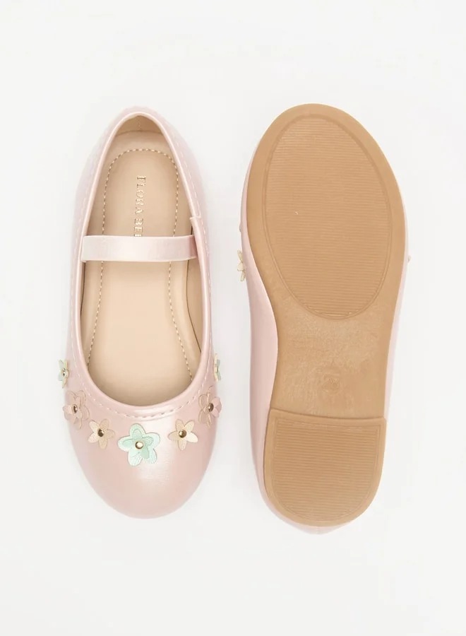 فلورا بيلا من شو إكسبرس Girls Casual Elastic Round Toe Ballerinas