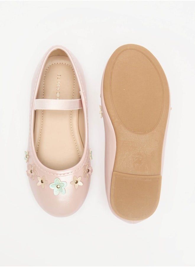 Flora Bella By Shoexpress Girls Casual Elastic Round Toe Ballerinas  - Image 4