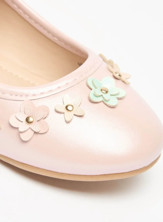 فلورا بيلا من شو إكسبرس Girls Casual Elastic Round Toe Ballerinas