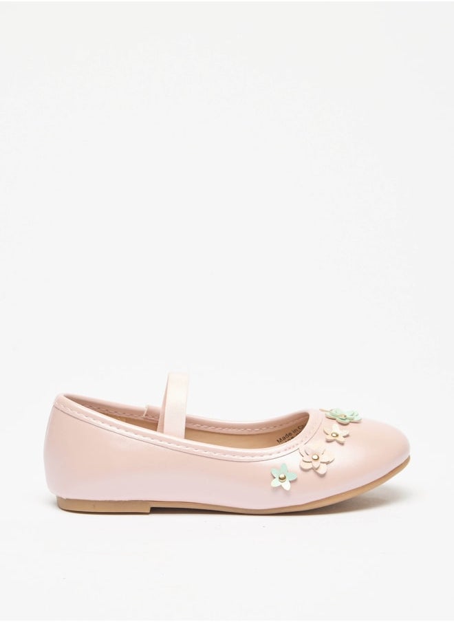 Flora Bella By Shoexpress Girls Casual Elastic Round Toe Ballerinas  - Image 3