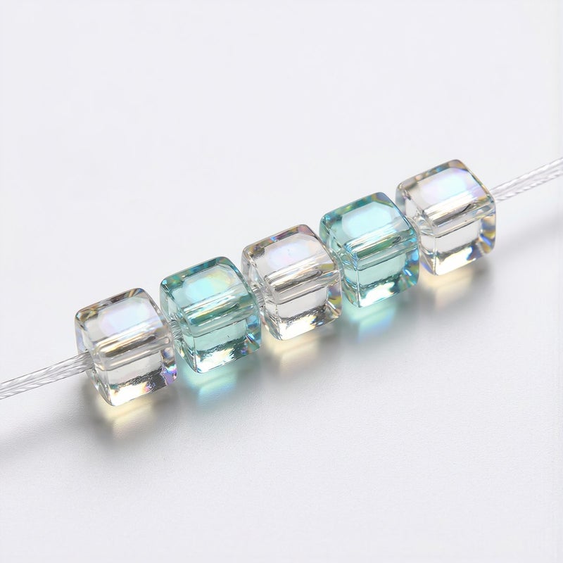 Portable Small Pack 4mm Crystal Cube Beads Easy Carry For Outdoor Handmade Craft Activity - Image 5